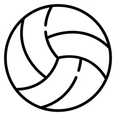 Volleyball line icon