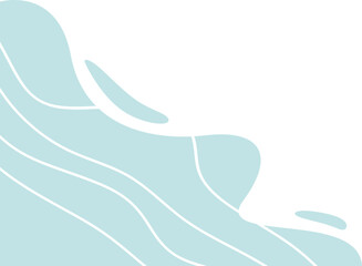 Abstract Organic Shape Corner