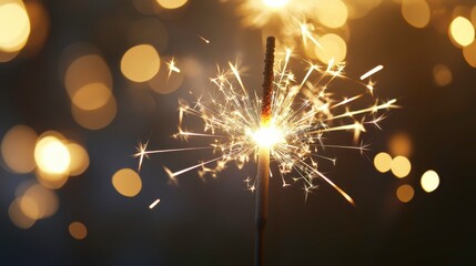 Sparkling Firework  Glowing Lights  Festive Celebration
