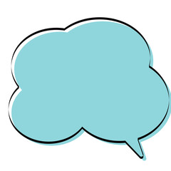 雲形吹き出し002