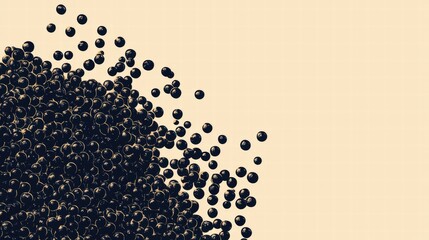 Dark Bubbles on Light Background for Abstract and Modern Art Design