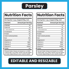parsley nutrition facts,
parsley nutrition label,
fresh herb nutrition,
vitamin K rich herbs,
antioxidant rich herbs,
plant-based nutrition,
organic parsley,