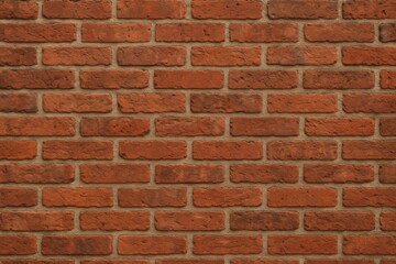 Fototapeta premium Red brick wall texture with seamless masonry pattern creating authentic construction material background for architectural and design applications
