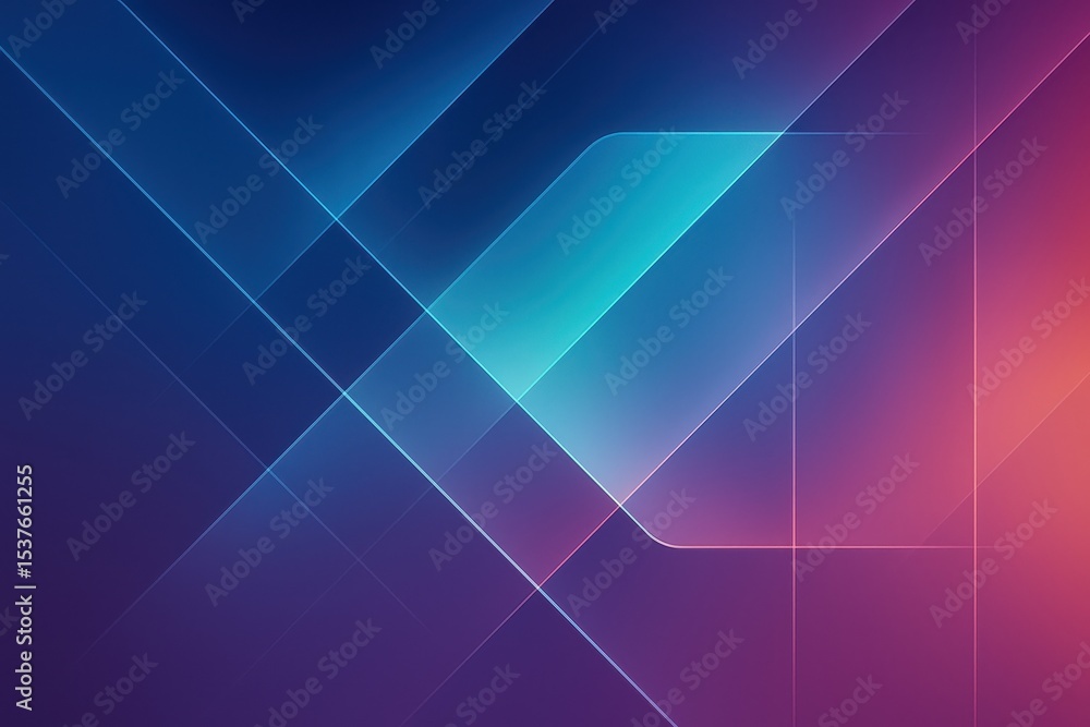 Poster abstract futuristic cyberspace background with blue and white geometric patterns creating sophistica