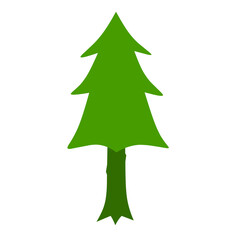 Simple vector illustration of a tree icon with a clean, minimal design. Ideal for nature, environment, forestry, or eco-friendly themed projects in digital and print media.