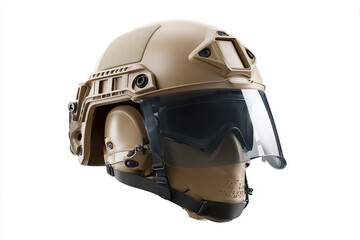 Fototapeta premium Modern Special Ops Helmet with Futuristic Design