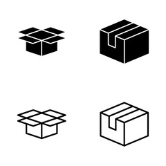 Box icon vector. box sign and symbol, parcel, package