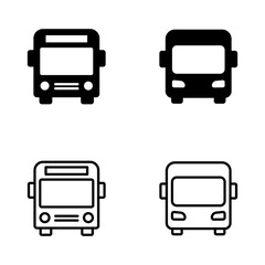 Bus icon vector. bus sign and symbol