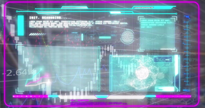 The image shows how financial data and graphs can be used to improve efficiency in warehouse operati
