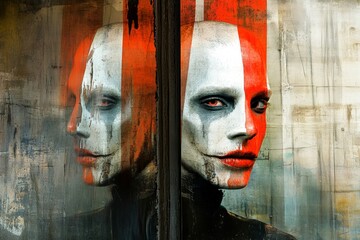 Metaphorical depression physical senses, of a long-lasting sickness. Health examination. Chronic fatigue. Chronic disorder - depression: abstract image of individual status. Public health.