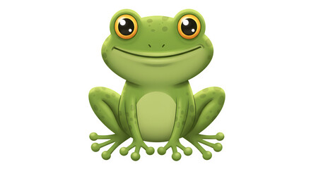 Obraz premium Cute Cartoon Frog Character