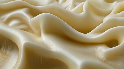 Obraz premium Abstract background, creamy light substance with captivating soft folds