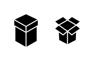 Box icon vector illustration. box sign and symbol, parcel, package