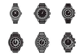 wristwatch vector illustration