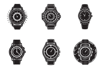 watch sketch icon silhouette vector illustration