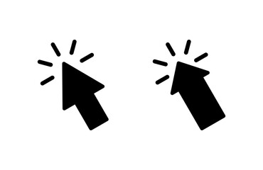 Click icon vector illustration. pointer arrow sign and symbol. cursor icon