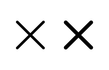 Close icon vector illustration. Delete sign and symbol. cross sign