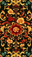 Floral Ornament with Scroll Pattern,HD wallpapers for mobile phones