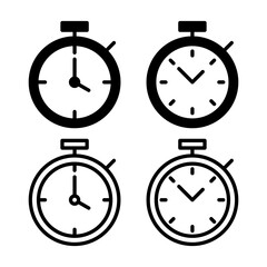 stopwatch icon vector illustration. Timer sign and symbol. Countdown icon. Period of time