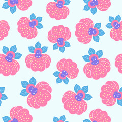 March 27th Birth Flower Calceolaria Graphic Design Pattern 2