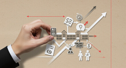 Education Investment Strategy Planning Growth Business Concept