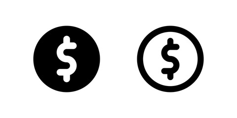 User Balance Icon Set. A black glyph and outline icon of a balance scale, representing account balance.