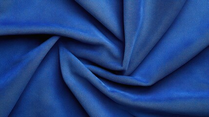 Deep blue fabric drape texture