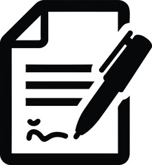 Document set of web icons in line style. Documents linear icon collection. Containing contract papers, folder, certificate, accept, approved, clipboard, invoice, archive and more.