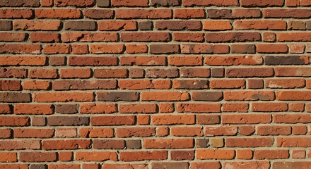 Obraz premium Rustic Red Brick Wall Texture High-Resolution Background Image for Design Projects