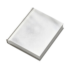 Square Book Mockup on white background