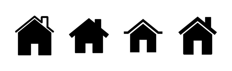 House icon set. Home icon vector