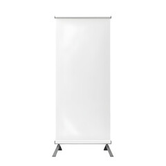 Standee Rollup Banner Mockup on white background