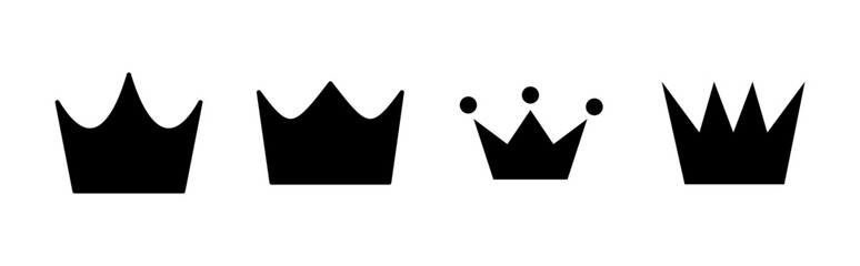 Crown icon set. crown vector icon