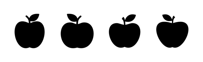 Apple icon set. Apple vector icon. apple symbols for your web design.