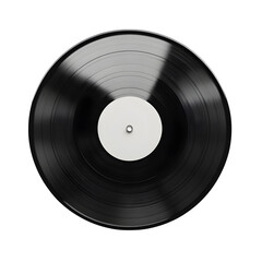 Obraz premium Vinyl Record Cover Mockup on white background