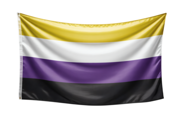 Understanding the LGBTQ+ with Waving Non-Binary Pride Flag Colors, Symbolism, and Meaning