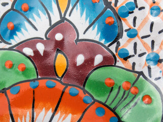 Talavera craft showcasing vibrant floral patterns from Mexico's artisans