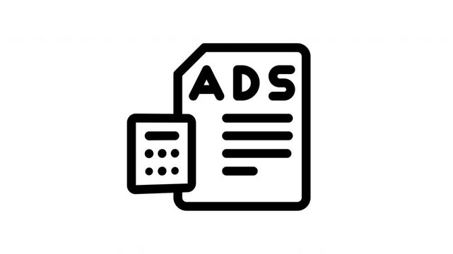 ads minimalist stroke animation