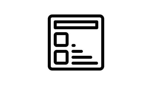 banner minimalist stroke animation
