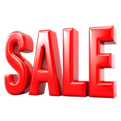 Sale promotion advertising marketing discount retail shopping clearance offer special announcement 3d on transparent background
