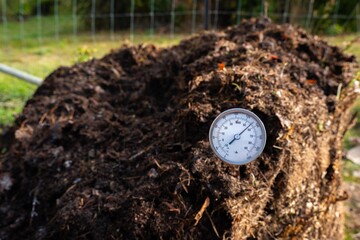 farmer collecting soil samples in a test tube in a field. Agronomist checking soil carbon and plant health on a farm