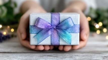 Gift held in gentle hands