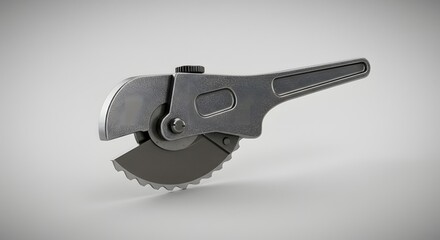 3D Render of a Metal Pipe Cutter Tool