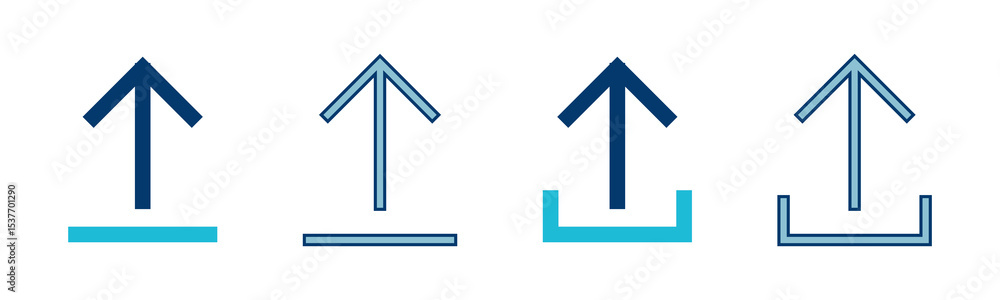 Poster upload icon vector isolated on white background. upload sign icon. upload button. load symbol.
