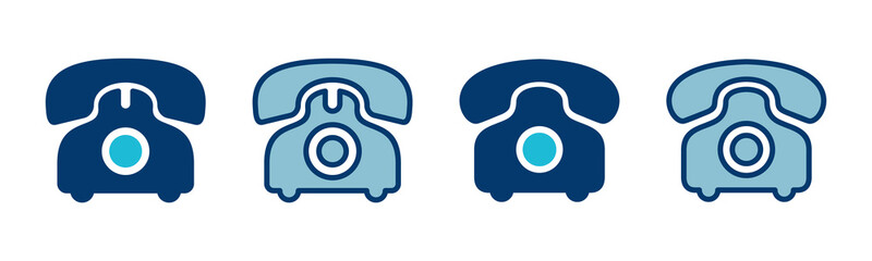 Obraz premium Telephone icon vector isolated on white background. Phone icon vector. Call icon vector.