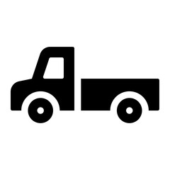 pickup truck vector icon