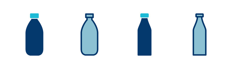Bottle icon vector isolated on white background. Bottle vector icon