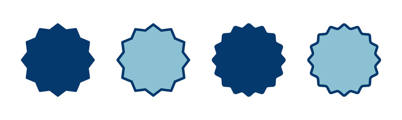 Badge icon vector isolated on white background. Awards icon. Achieve. Stamp