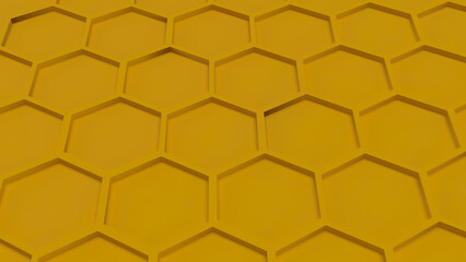 The Yellow Beehive  for Abstract Background concept 3d Rendering.