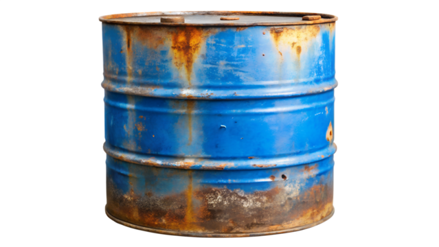 old barrel isolated on white